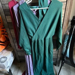 Brand new green sweater dress